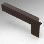 Capac lateral tip C pentru glaf aluminiu premium 225mm maro stânga