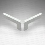 Set capace tip C glaf aluminiu premium 300mm alb ( stânga-dreapta )