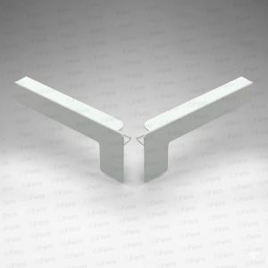 Set capace tip C glaf aluminiu premium 360mm alb ( stânga-dreapta )