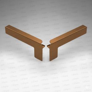 Set capace tip C glaf aluminiu premium 400mm bronz închis ( stânga-dreapta )