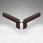 Set capace tip C glaf aluminiu premium 150mm maro ( stânga-dreapta )