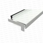 Set capace tip L glaf aluminiu premium 300mm alb ( stânga-dreapta )