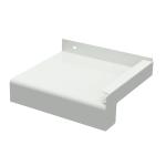 Glaf exterior premium din aluminiu 50 mm × 2000 mm – Alb RAL 9016