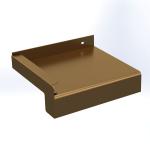 Glaf exterior premium din aluminiu 90 mm × 2000 mm – Bronz Deschis E6/C32