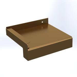 Glaf exterior premium din aluminiu 90 mm × 2000 mm – Bronz Deschis E6/C32