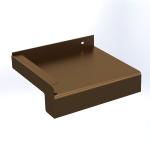 Glaf exterior premium din aluminiu 90 mm × 1500 mm – Bronz Închis E6/C33