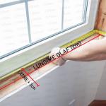 Glaf exterior premium din aluminiu 90 mm × 2000 mm – Argintiu E6/EV1
