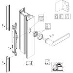 Set 3 cremaliere Schuco AvanTec SimplySmart deschidere drapta