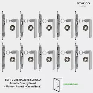 Set 10 cremaliere Schuco AvanTec SimplySmart deschidere stanga