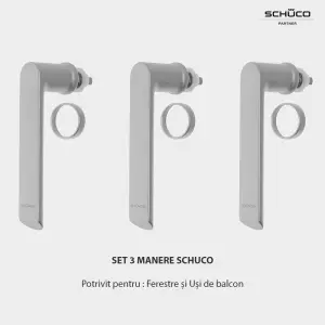 Set 3 Manere Schuco pentru ferestre și uși