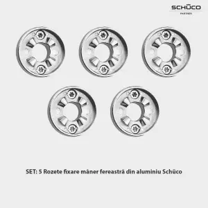 Set 5 Rozete Schüco pentru mânere de ferestre și uși din aluminiu