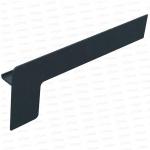Capac lateral tip L pentru glaf aluminiu premium 225mm gri antracit dreapta