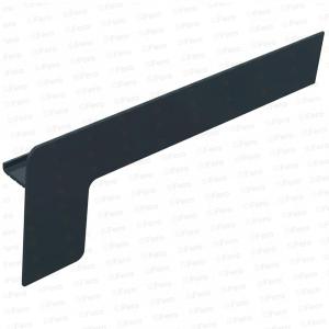 Capac lateral tip L pentru glaf aluminiu premium 225mm gri antracit dreapta