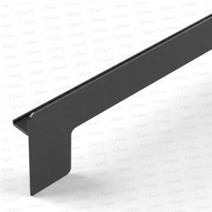 Capac lateral tip L pentru glaf aluminiu premium 225mm maro dreapta