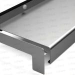 Set capace tip L glaf aluminiu premium 300mm argintiu ( stânga-dreapta )