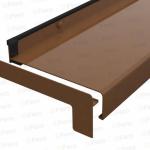 Set capace tip L glaf aluminiu premium 240mm stejar auriu ( stânga-dreapta )