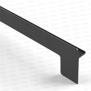 Capac lateral tip L pentru glaf aluminiu premium 225mm maro stânga