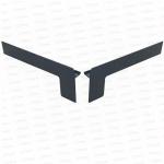 Set capace tip L glaf aluminiu premium 240mm gri antracit ( stânga-dreapta )