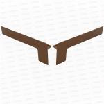 Set capace tip L glaf aluminiu premium 240mm maro ( stânga-dreapta )