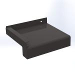 Glaf exterior premium din aluminiu 180 mm × 3000 mm – Maro RAL 8019